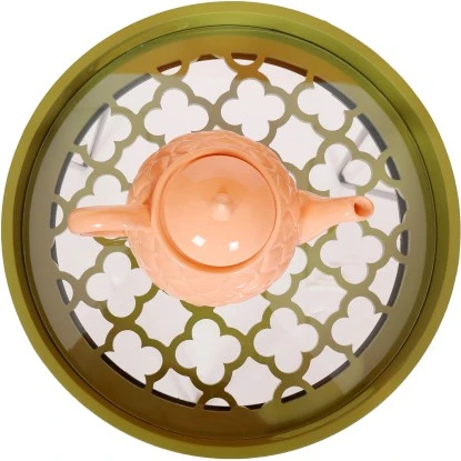 Kayoom Beistelltisch River Gelbgrün Ø 37 Cm X 40 Cm 2 Kayoom Beistelltisch River Gelbgrün Ø 37 Cm X 40 Cm – Bild 2