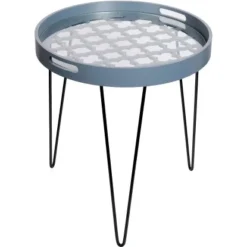 Kayoom Beistelltisch River Graublau Ø 50 Cm X 40 Cm