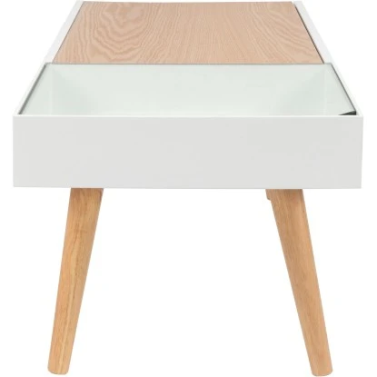 Kayoom Coffee Table Valerie Weiß-Natural 45 Cm X 90 Cm X 40 Cm 3 Kayoom Coffee Table Valerie Weiß-Natural 45 Cm X 90 Cm X 40 Cm – Bild 3