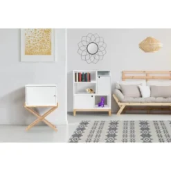 Kayoom Schränkchen Valerie 110 Weiß - Natural 34 Cm X 75,5 Cm X 56 Cm -Wenko Astra Geschaft 95662 4842 4056216670427 5