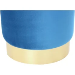 Kayoom Hocker Nena 110 Blau Ø 35 Cm X 43 Cm -Wenko Astra Geschaft 95679 4842 4056216919120 3