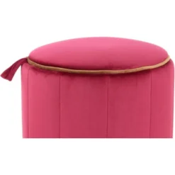 Kayoom Hocker Reese 110 Dunkelrot Ø 35 Cm X 43 Cm -Wenko Astra Geschaft 95685 4842 4056216919076 5