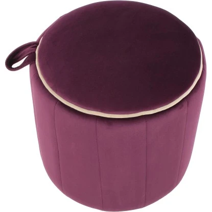 Kayoom Hocker Reese 110 Dunkelviolett Ø 35 Cm X 43 Cm 3 Kayoom Hocker Reese 110 Dunkelviolett Ø 35 Cm X 43 Cm – Bild 3