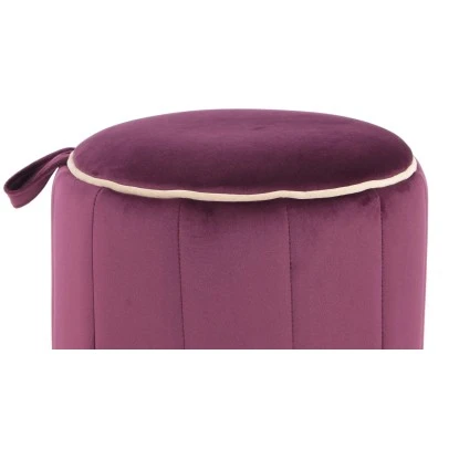 Kayoom Hocker Reese 110 Dunkelviolett Ø 35 Cm X 43 Cm 5 Kayoom Hocker Reese 110 Dunkelviolett Ø 35 Cm X 43 Cm – Bild 5