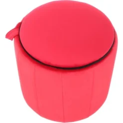 Kayoom Hocker Reese 110 Rot Ø 35 Cm X 43 Cm -Wenko Astra Geschaft 95830 4842 4056216919090 3