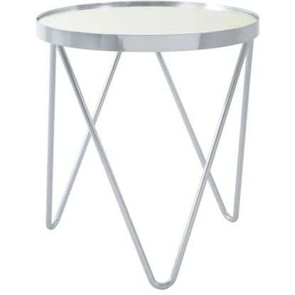 Kayoom Beistelltisch Bonnie Silber Ø 42 Cm X 46 Cm 2 Kayoom Beistelltisch Bonnie Silber Ø 42 Cm X 46 Cm – Bild 2