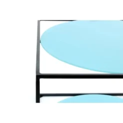 Kayoom Beistelltisch Cody Blau-Schwarz Ø 50 Cm X 36 Cm -Wenko Astra Geschaft 95932 4842 4056216840585 4