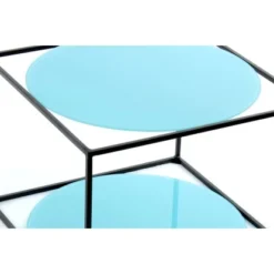 Kayoom Beistelltisch Cody Blau-Schwarz Ø 50 Cm X 36 Cm -Wenko Astra Geschaft 95932 4842 4056216840585 5