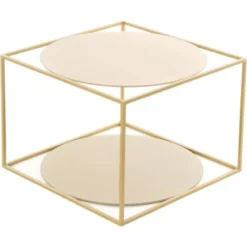 Kayoom Beistelltisch Cody Gold Ø 50 Cm X 36 Cm