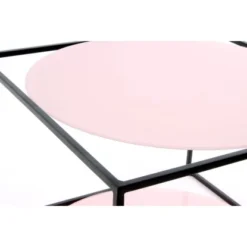 Kayoom Beistelltisch Cody Rosa-Schwarz Ø 50 Cm X 36 Cm -Wenko Astra Geschaft 96277 4842 4056216840592 3