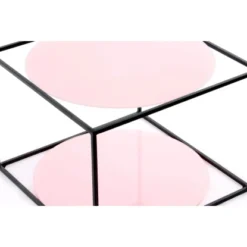 Kayoom Beistelltisch Cody Rosa-Schwarz Ø 50 Cm X 36 Cm -Wenko Astra Geschaft 96277 4842 4056216840592 5