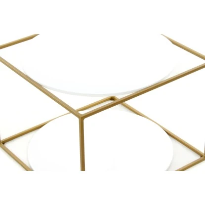 Kayoom Beistelltisch Cody Weiß-Gold Ø 50 Cm X 36 Cm 5 Kayoom Beistelltisch Cody Weiß-Gold Ø 50 Cm X 36 Cm – Bild 5