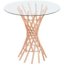 Kayoom Beistelltisch Crush Rosé Ø 60 Cm X 59 Cm