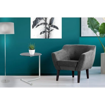 Kayoom Beistelltisch Servant Schwarz-Silber Ø 46 Cm X 62 Cm 7 Kayoom Beistelltisch Servant Schwarz-Silber Ø 46 Cm X 62 Cm – Bild 7