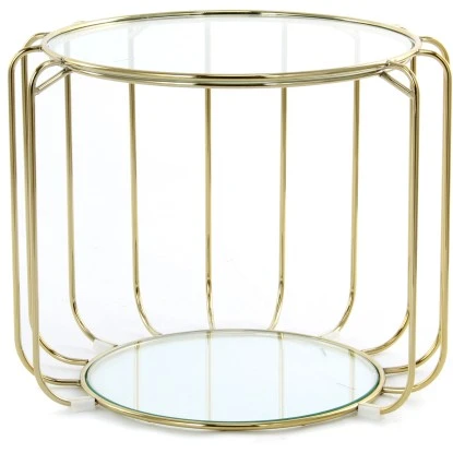Kayoom Beistelltisch Shirley Gold Ø 40 Cm X 50 Cm 2 Kayoom Beistelltisch Shirley Gold Ø 40 Cm X 50 Cm – Bild 2