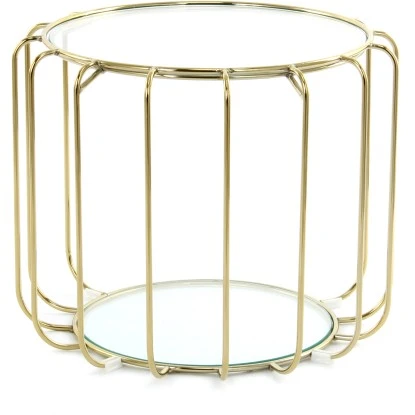 Kayoom Beistelltisch Shirley Gold Ø 40 Cm X 50 Cm 4 Kayoom Beistelltisch Shirley Gold Ø 40 Cm X 50 Cm – Bild 4