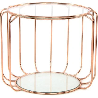 Kayoom Beistelltisch Shirley Rosé Ø 40 Cm X 50 Cm 2 Kayoom Beistelltisch Shirley Rosé Ø 40 Cm X 50 Cm – Bild 2