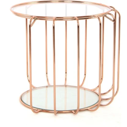 Kayoom Beistelltisch Shirley Rosé Ø 40 Cm X 50 Cm 3 Kayoom Beistelltisch Shirley Rosé Ø 40 Cm X 50 Cm – Bild 3