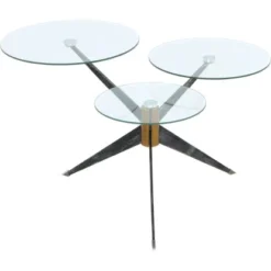 Kayoom Beistelltisch Triplet Grau 75 Cm X 60 Cm X 46 Cm