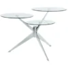 Kayoom Beistelltisch Triplet Silber 75 Cm X 60 Cm X 46 Cm