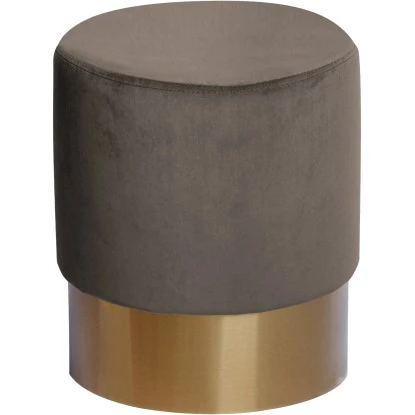 Kayoom Hocker Nano 110 Taupe Ø 35 Cm X 42 Cm 1 Kayoom Hocker Nano 110 Taupe Ø 35 Cm X 42 Cm