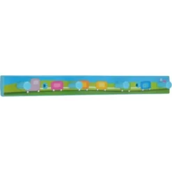 Siro Hakenleiste SM8177 Kunststoff Kinder Zug Blau Glitzerstein Länge 300 Mm