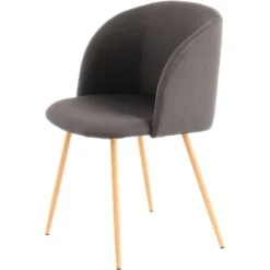 Kayoom Stuhl Celina 210 2er-Set Schwarz 54 Cm X 84 Cm X 56 Cm