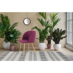 Kayoom Stuhl Celina 210 2er-Set Violett 54 Cm X 84 Cm X 56 Cm -Wenko Astra Geschaft 97970 4842 4056216828774 7