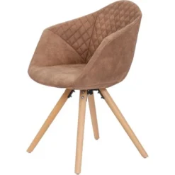 Kayoom Stuhl Chadwick 110 2er-Set Braun 59 Cm X 82 Cm X 55 Cm