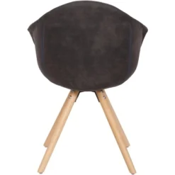 Kayoom Stuhl Chadwick 110 2er-Set Schwarz - Braun 59 Cm X 82 Cm X 55 Cm -Wenko Astra Geschaft 98027 4842 4056216810175 4