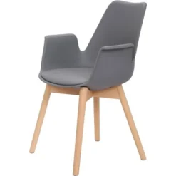 Kayoom Stuhl Chaplin 110 2er-Set Grau 60 Cm X 81,5 Cm X 55 Cm