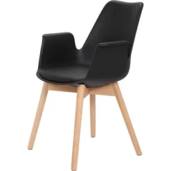 Kayoom Stuhl Chaplin 110 2er-Set Schwarz 60 Cm X 81,5 Cm X 55 Cm