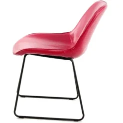 Kayoom Stuhl Cora 110 2er-Set Pink - Rot 64,5 Cm X 79 Cm X 49,5 Cm -Wenko Astra Geschaft 98117 4842 4056216828385 3