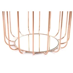 Kayoom Beistelltisch-Hocker Pouf Comfortable Beige-Rosé Ø 50 Cm X 45 Cm -Wenko Astra Geschaft 98353 4842 4056216840653 6