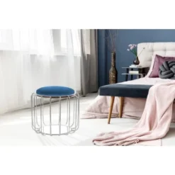 Kayoom Beistelltisch-Hocker Pouf Comfortable Dunkelblau-Silber Ø 50 Cm X 45 Cm 14 Kayoom Beistelltisch-Hocker Pouf Comfortable Dunkelblau-Silber Ø 50 Cm X 45 Cm -Wenko Astra Geschaft 98354 4842 4056216840677 7