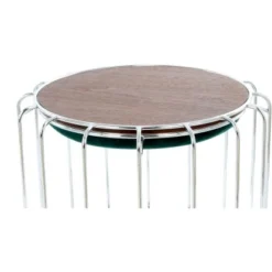 Kayoom Beistelltisch-Hocker Pouf Comfortable Dunkelgrün-Silber Ø 50 Cm X 45 Cm 11 Kayoom Beistelltisch-Hocker Pouf Comfortable Dunkelgrün-Silber Ø 50 Cm X 45 Cm -Wenko Astra Geschaft 98356 4842 4056216840707 4