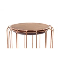 Kayoom Beistelltisch-Hocker Pouf Comfortable Dunkelviolett-Rosé Ø 50 Cm X 45 Cm -Wenko Astra Geschaft 98357 4842 4056216840745 4