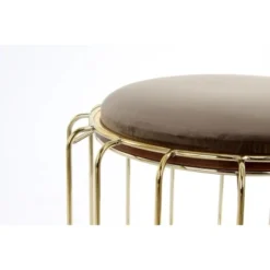 Kayoom Beistelltisch-Hocker Pouf Comfortable Graubraun-Gold Ø 50 Cm X 45 Cm 10 Kayoom Beistelltisch-Hocker Pouf Comfortable Graubraun-Gold Ø 50 Cm X 45 Cm -Wenko Astra Geschaft 98358 4842 4056216840660 3