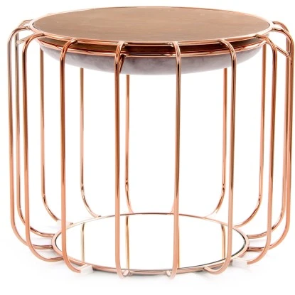 Kayoom Beistelltisch-Hocker Pouf Comfortable Hellviolett-Rosé Ø 50 Cm X 45 Cm 2 Kayoom Beistelltisch-Hocker Pouf Comfortable Hellviolett-Rosé Ø 50 Cm X 45 Cm – Bild 2