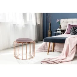 Kayoom Beistelltisch-Hocker Pouf Comfortable Hellviolett-Rosé Ø 50 Cm X 45 Cm 14 Kayoom Beistelltisch-Hocker Pouf Comfortable Hellviolett-Rosé Ø 50 Cm X 45 Cm -Wenko Astra Geschaft 98597 4842 4056216840738 7
