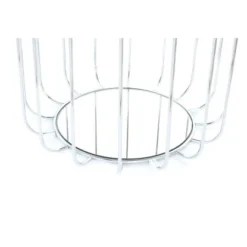 Kayoom Beistelltisch-Hocker Pouf Comfortable Petrol-Silber Ø 50 Cm X 45 Cm -Wenko Astra Geschaft 98604 4842 4056216840684 6