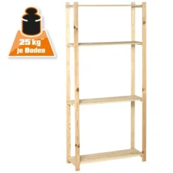 Holz-Schraubregal FSC® 170 Cm X 80 Cm X 30 Cm Natur -Wenko Astra Geschaft 990429 1