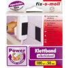 Fix-o-moll Power-Klettband Selbstklebend Schwarz 100 Cm X50 Mm