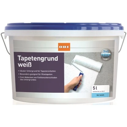 OBI Tapetengrund Weiß Matt 5 L 1 OBI Tapetengrund Weiß Matt 5 L