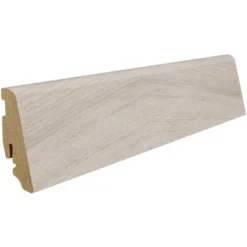 Sockelleiste Eiche Emilia Samtgrau 58 Mm X 19 Mm X Länge 2200 Mm