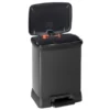Curver Treteimer Metallics Duo 10 L + 18 L Schwarz