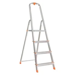 Haushaltsleiter 4-stufig Aluminium