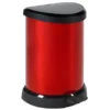Curver Treteimer Metallics 20 L Rot-Schwarz