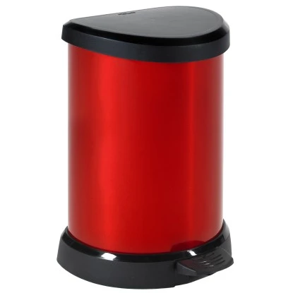 Curver Treteimer Metallics 20 L Rot-Schwarz 1 Curver Treteimer Metallics 20 L Rot-Schwarz