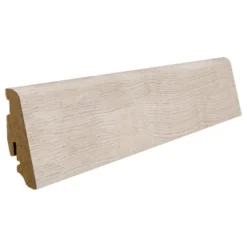 Sockelleiste Eiche Siena Samtweiß 58 Mm X 19 Mm X Länge 2200 Mm